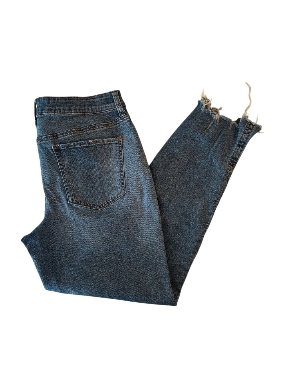 Maurices Skinny Jeans with Frayed Hem Size 12.